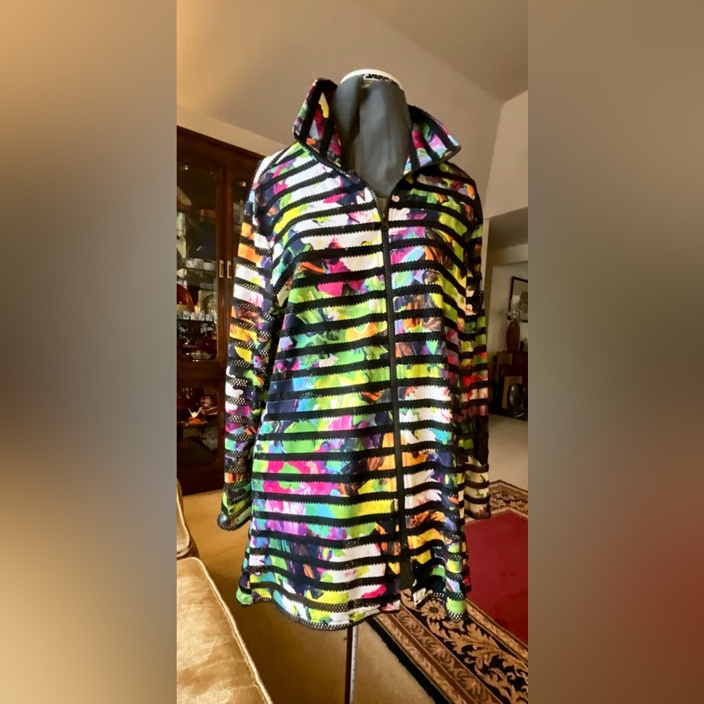 Colorful Stripped Women's Jacket